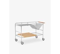 &Tradition &Tradition Alima Nds1 Note Design Studio 2022 Steel Studio Trolley Chrome Lacquered Oak