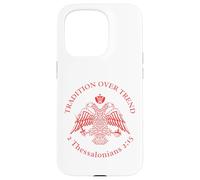 Tradition Trend Byzantine Eagle Orthodox Thessalonians Case for iPhone 15 Pro