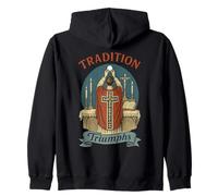 Tradition Triumphs - Holy Catholic Church - Eucharist Zip Hoodie