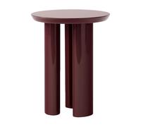 &Tradition - Tung JA3 Side Table Ø 38 cm, Burgundy - Burgundy