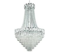 Louis Philipe 11 Light Chandelier Chrome Finish, E14 - Chrome