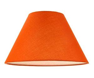 Traditional 12" Vibrant Orange Cotton Coolie Lampshade Suitable for Table Lamp or Pendant by Happy Homewares