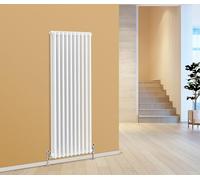 Traditional 2 3 Column Horizontal Vertical Radiator Cast Iron Style Vintage Rads (2 Column 1500 x 470mm, White)
