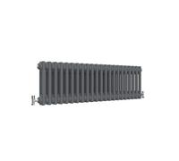 Traditional 2 Column Central Heating Radiator Horizontal Rads Cast Iron Style Anthracite 300x1010mm