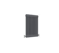 Traditional 2 Column Central Heating Radiator Horizontal Rads Cast Iron Style Anthracite 600x425mm