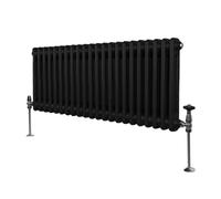 Monster Shop Traditional 2 Column Radiator - 300 X 1012Mm - Black, Black