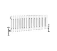 Traditional 2 Column Radiator White 450 x 1010 mm (H x W) Horizontal Central Heating 2474 BTU 725 W