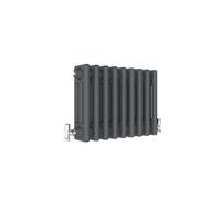 Traditional 3 Column Central Heating Radiator Horizontal Rads Cast Iron Style Anthracite 300x425mm
