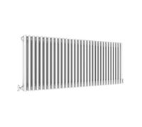 Traditional 3 Column Central Heating Radiator Horizontal Rads Cast Iron Style White 600x1460mm