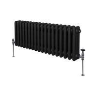 Monstershop Traditional 3 Column Radiator - 300 X 832Mm - Black