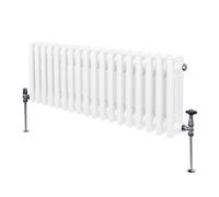 Monster Shop Traditional 3 Column Radiator 300 X 832Mm White, White