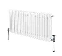 Monster Shop Traditional 3 Column Radiator 600 X 1012Mm White, White