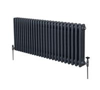 Traditional 3 Column Radiator - 600 x 1192 mm - Anthracite