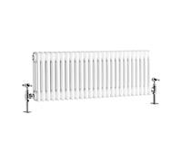 Traditional 3 Column Radiator White 600 x 1190 mm (H x W) Horizontal Central Heating 6484 BTU 1900 W