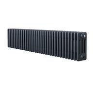 Monstershop Traditional 4 Column Radiator - 300 x 1505mm - Anthracite in Grey Monstershop Grey