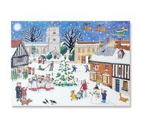 Alison Gardiner Christmas in the Village Large A3 Traditional Festive Christmas Advent Calendar Made in UK