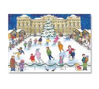 Alison Gardiner Christmas Ice Skating Large A3 Traditional Festive Christmas Advent Calendar Made in UK
