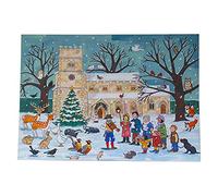 Traditional Advent Calendar - Alison Gardiner Winter Wildlife Design - Paper Christmas Countdown Calendar - Large A3 29.7x42cm