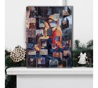 Traditional Advent Calendar Mary and Child Bible Text - 325mm x 245mm - 24 Doors