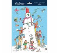 Traditional Advent Calendar Quentin Blake Snowman - 325mm x 245mm 24 Doors