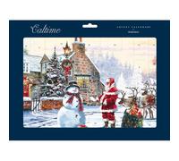 Traditional Advent Calendar Santa & Snowman Christmas Advent Calendar Gift Idea 606861 Caltime by Woodmansterne