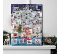 Traditional Advent Calendar Waterside Coastal Village - 325mm x 245mm - 24 Doors