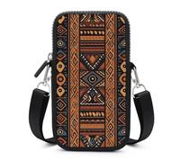 Traditional African Design Pattern Cell Phone Bag with Detachable Strap, Aesthetic Mini Sling Bag Small Crossbody Bag for Phone