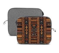 Traditional African Design Pattern Laptop Sleeve Case Waterproof Shock Resistant Notebook Protective Bag Lightweight Carrying Case Compatible 14 Inch Laptop