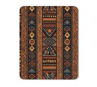 Traditional African Design Pattern Small Mouse Pad Non-Slip Rubber Base Gaming Mouse Pad Texture Customized Mouse Mat for Computer Laptop Home Office 11.8"x9.8"