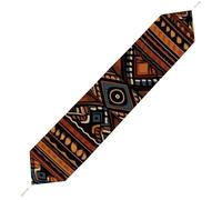 Traditional African Design Pattern Table Runner for Dining Table, Short Plush Runners Washable & Durable Tablerunner Modern Home Decor for Wedding, Kitchen, Holiday 229*33cm