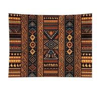 Traditional African Design Pattern Tapestry Wall Hanging - 60"x80" Aesthetic Tapestries Soft Polyester Wall Art Decor Large Tapestry for Bedroom Living Room Dorm Backdrop, Hanging Kit Included