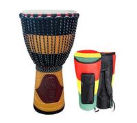 Traditional African drums are hand-carved with various patterns and are available in standard sizes of 10 inches, 12 inches, and 13 inches. They are professional percussion instruments for beginners,