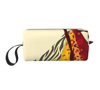 Traditional African Girl Painting Printed Travel Makeup Bag Portable Cosmetic Bag Makeup Case Toiletry Handbag Organiser for Women