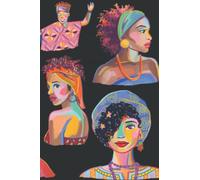 Traditional Afro-Caribbean inspired style - Notebook: Beautiful 120 page lined notebook for that perfect birthday gift.