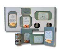 Traditional Afternoon Tea Hamper by Market Lane - Tea Set Containing Quality Tea, Strawberry Jam, Orange Marmalade, Vanilla Fudge & Highland Shortbread Fingers - Ideal Christmas or Birthday Present