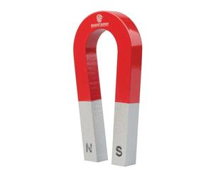 Traditional Alnico Horseshoe Magnet for Science, Education, Experiments, Students, and Teachers - 1kg Pull - 75mm x 39mm x 8mm - Pack of 10