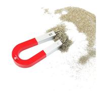 Traditional Alnico Horseshoe Magnet & Iron Powder Set For Science, Education, Experiments, Students, And Teachers