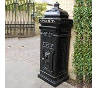 Traditional Aluminum Mail Box In Black