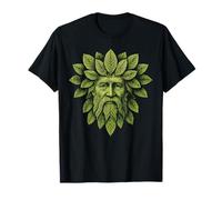 Traditional Ancient Celtic Wiccan Pagan Green Man T-Shirt