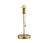 Happy Homewares Traditional and Classic Table Lamp Base in Antique Brass with Pull Cord Switch | 31cm x 13cm | 1 x 11w LED