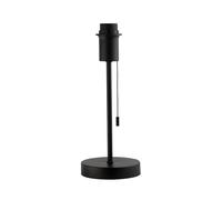 Traditional and Classic Table Lamp Base in Matte Black with Pull Cord Switch | 31cm x 13cm | 1 x 11w LED by Happy Homewares