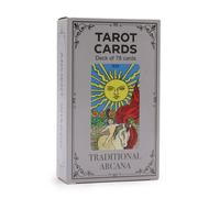Traditional Arcana Tarot Deck With Guide Book - Classic 78-Card Set