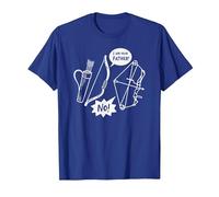 Traditional Archery vs Modern Archery Archer T-Shirt, Men, Royal Blue, 3X-Large