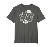 Traditional Archery vs Modern Archery Archer T-Shirt, Men's Big and Tall, Asphalt Grey, 3X Tall