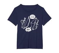 Traditional Archery vs Modern Archery Archer T-Shirt, Women's Plus, Navy Blue, 3X