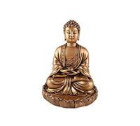 Traditional Asian Buddha Height 15.5 cm Zen Design Gold