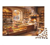 Traditional Bakery Kitchen 1000 Piece Jigsaw Puzzle Paper Adult Puzzle Game Cozy Baking Scene Relax Home Gift Family Focus 52x38cm/1000pcs