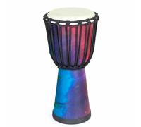 Traditional Balinese Djembe Drum, 40cm Height, 7-8 Inch Head, Rainbow Design