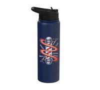 Traditional Barber Pole Iconic Style Stainless Steel Insulated Water Bottle