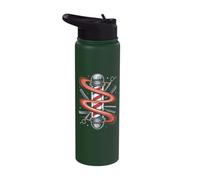 Traditional Barber Pole Iconic Style Stainless Steel Insulated Water Bottle